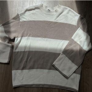 H&M DIVIDED STRIPPED SWEATER